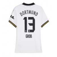 Camisa de Futebol Borussia Dortmund Pascal Gross #13 Equipamento Alternativo Mulheres 2024-25 Manga Curta